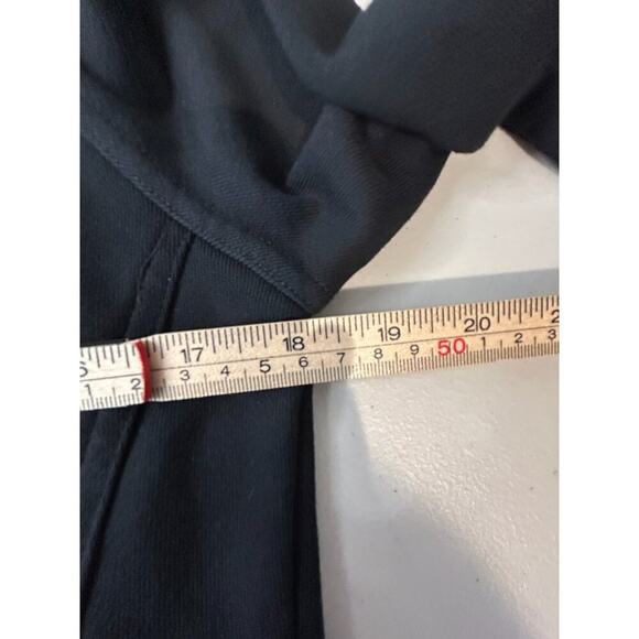 Armani Exchange Womens Black Hoodie Logo Cuffs Full-Zip Closure Size L - Picture 9 of 10